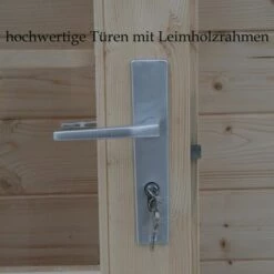 ALPHOLZ Abri De Jardin Bruxelles ISO Naturel , 44 Mm Épaisseur Paroi 470 X 460 Cm - Sans Traitement De Couleur -France Abri de jardin Soldes Boutique 51421091 4