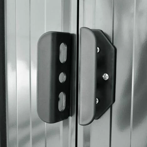 YOUTHUP Abri De Stockage Pour Jardin Métal Gris 204 X 132 X 186 Cm 7 YOUTHUP Abri De Stockage Pour Jardin Métal Gris 204 X 132 X 186 Cm – Image 5