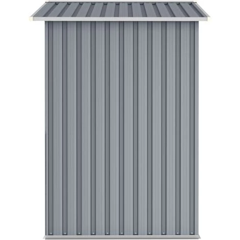 YOUTHUP Abri De Jardin Gris 205x129x183 Cm Acier Galvanisé - Gris 6 YOUTHUP Abri De Jardin Gris 205x129x183 Cm Acier Galvanisé - Gris – Image 4