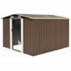 YOUTHUP Abri De Jardin 257 X 298 X 178 Cm Métal Marron - Brun -France Abri de jardin Soldes Boutique 51875297 1
