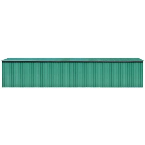 YOUTHUP Abri De Jardin Vert 257x990x181 Cm Acier Galvanisé - Vert 5 YOUTHUP Abri De Jardin Vert 257x990x181 Cm Acier Galvanisé - Vert – Image 3