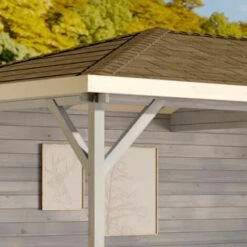 ALPHOLZ Abri De Jardin Mississippi-40 Naturel , 40 Mm Épaisseur Paroi 830 X 325 Cm - Sans Traitement De Couleur -France Abri de jardin Soldes Boutique 51905017 5