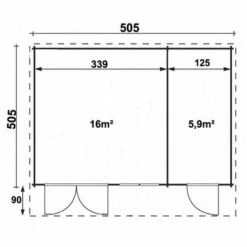 ALPHOLZ Abri De Jardin Modèle Nevis ISO Naturel Imprégné, 44 Mm Épaisseur Paroi 555 X 595 Cm - Sans Traitement De Couleur 7 ALPHOLZ Abri De Jardin Modèle Nevis ISO Naturel Imprégné, 44 Mm Épaisseur Paroi 555 X 595 Cm - Sans Traitement De Couleur -France Abri de jardin Soldes Boutique 51905019 3