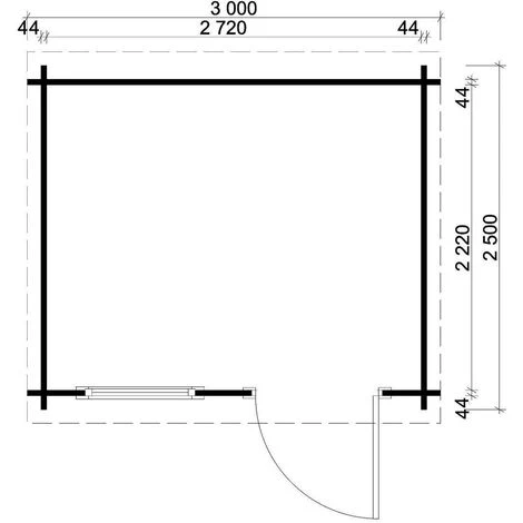 ALPHOLZ Abri De Jardin Maria-Rondo 44 A Marron Imprégné, Mm Épaisseur Paroi 300 X 270 Cm - Marron 4 ALPHOLZ Abri De Jardin Maria-Rondo 44 A Marron Imprégné, Mm Épaisseur Paroi 300 X 270 Cm - Marron – Image 2