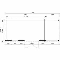 CARLSSON Abri De Jardin York Toit En Pente Naturel , 40 Mm Épaisseur Paroi 598 X 275 Cm - Sans Traitement De Couleur 7 CARLSSON Abri De Jardin York Toit En Pente Naturel , 40 Mm Épaisseur Paroi 598 X 275 Cm - Sans Traitement De Couleur -France Abri de jardin Soldes Boutique 51905099 3