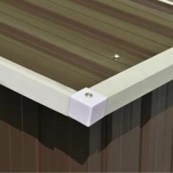 Topdeal Abri De Jardin 257x580x181 Cm Métal Marron 10 Topdeal Abri De Jardin 257x580x181 Cm Métal Marron -France Abri de jardin Soldes Boutique 52082160 4