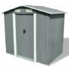 Topdeal Abri De Stockage Pour Jardin Métal Gris 204 X 132 X 186 Cm 2 Topdeal Abri De Stockage Pour Jardin Métal Gris 204 X 132 X 186 Cm -France Abri de jardin Soldes Boutique 52090777 1