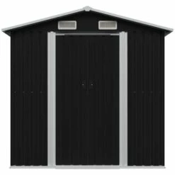 Topdeal Abri De Stockage Pour Jardin Anthracite Acier 204x132x186 Cm -France Abri de jardin Soldes Boutique 52091754 4