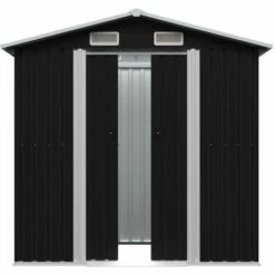 Topdeal Abri De Stockage Pour Jardin Anthracite Acier 204x132x186 Cm -France Abri de jardin Soldes Boutique 52091754 5