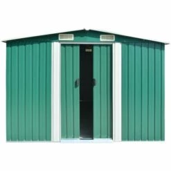 Topdeal Abri De Jardin 257x392x181 Cm Métal Vert 11 Topdeal Abri De Jardin 257x392x181 Cm Métal Vert -France Abri de jardin Soldes Boutique 52093632 5