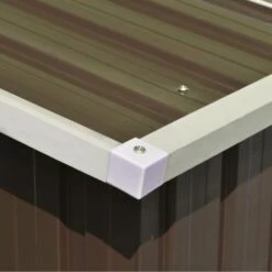 Topdeal Abri De Jardin 257 X 298 X 178 Cm Métal Marron 10 Topdeal Abri De Jardin 257 X 298 X 178 Cm Métal Marron -France Abri de jardin Soldes Boutique 52093634 4