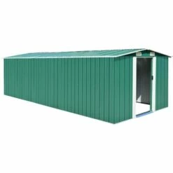 Topdeal Abri De Jardin 257x580x181 Cm Métal Vert
