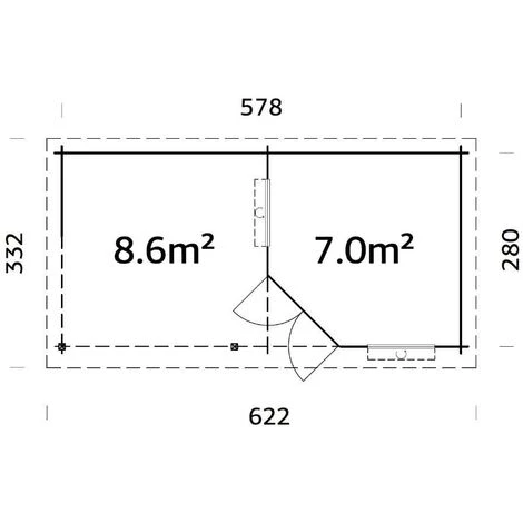 CARLSSON Poolhouse - Abri De Jardin Carl-28 Naturel , 28 Mm Épaisseur Paroi 600 X 339 Cm 6 CARLSSON Poolhouse - Abri De Jardin Carl-28 Naturel , 28 Mm Épaisseur Paroi 600 X 339 Cm – Image 4