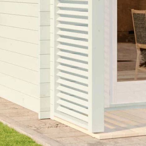 CARLSSON Abri De Jardin Orkus-44 Naturel , 44 Mm Épaisseur Paroi 560 X 442 Cm - Sans Traitement De Couleur 7 CARLSSON Abri De Jardin Orkus-44 Naturel , 44 Mm Épaisseur Paroi 560 X 442 Cm - Sans Traitement De Couleur – Image 5