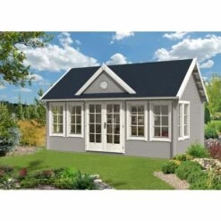 ALPHOLZ Chalet De Jardin Clockhouse-XL Naturel , 44 Mm Épaisseur Paroi 570 X 420 Cm - Sans Traitement De Couleur 9 ALPHOLZ Chalet De Jardin Clockhouse-XL Naturel , 44 Mm Épaisseur Paroi 570 X 420 Cm - Sans Traitement De Couleur -France Abri de jardin Soldes Boutique 52722766 3