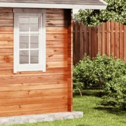 ALPHOLZ Chalet De Jardin Arizona ISO Naturel , 44 Mm Épaisseur Paroi 678 X 490 Cm - Sans Traitement De Couleur -France Abri de jardin Soldes Boutique 52940669 4