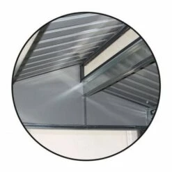 GARDIUN Abri De Jardin En Métal Nottingham Avec Range Bûches - 3,78 M² Ext. 129x293x229 Cm Acier Galvanisé Gris Anthracite -France Abri de jardin Soldes Boutique 53281929 3