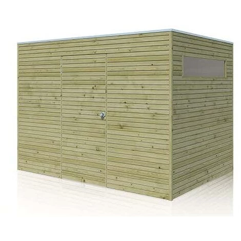 GartenTiger Cabane à Outils QB (toit En Option) Vert Imprégné Sous Pression, 28 Mm Épaisseur De Paroi 300 X 210 Cm - Vert 7 GartenTiger Cabane à Outils QB (toit En Option) Vert Imprégné Sous Pression, 28 Mm Épaisseur De Paroi 300 X 210 Cm - Vert – Image 5