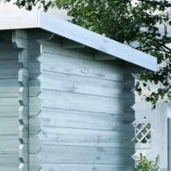 GartenTiger Abri De Jardin Corfou-28 Naturel , 28 Mm Épaisseur Paroi 284 X 224 Cm - Sans Traitement De Couleur -France Abri de jardin Soldes Boutique 53564794 3