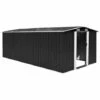 LITZEE Abri De Jardin 257x489x181 Cm Métal Anthracite # 2 LITZEE Abri De Jardin 257x489x181 Cm Métal Anthracite # -France Abri de jardin Soldes Boutique 53645577 1