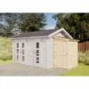 Annexe D'abri De Jardin Gartentiger Klon 19 Naturel , Mm Épaisseur Paroi 124 X 180 Cm - Sans Traitement De Couleur -France Abri de jardin Soldes Boutique 53714683 1