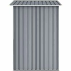 Hommoo Abri De Jardin Gris 205x129x183 Cm Acier Galvanise -France Abri de jardin Soldes Boutique 54149286 5
