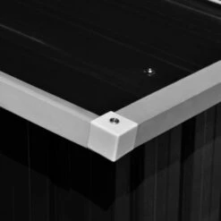 Hommoo Abri De Jardin Anthracite 257x990x181 Cm Acier Galvanise 9 Hommoo Abri De Jardin Anthracite 257x990x181 Cm Acier Galvanise -France Abri de jardin Soldes Boutique 54151234 3