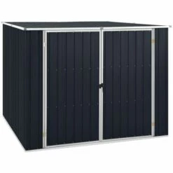 Hommoo Abri De Jardin Anthracite 195x198x159 Cm Acier Galvanise