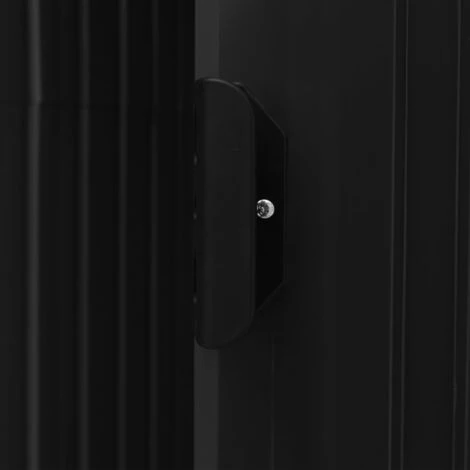 Hommoo Abri De Jardin Avec Etagere Anthracite 205x130x183 Cm Fer 4 Hommoo Abri De Jardin Avec Etagere Anthracite 205x130x183 Cm Fer – Image 2