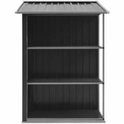 Hommoo Abri De Jardin Avec Etagere Anthracite 205x130x183 Cm Fer 11 Hommoo Abri De Jardin Avec Etagere Anthracite 205x130x183 Cm Fer -France Abri de jardin Soldes Boutique 54152197 5