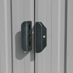 Hommoo Abri De Jardin Gris 257x990x181 Cm Acier Galvanise -France Abri de jardin Soldes Boutique 54152582 4