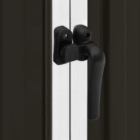 Hommoo Abri De Jardin Marrron 195x198x159 Cm Acier Galvanise 4 Hommoo Abri De Jardin Marrron 195x198x159 Cm Acier Galvanise – Image 2