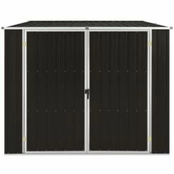 Hommoo Abri De Jardin Marrron 195x198x159 Cm Acier Galvanise 10 Hommoo Abri De Jardin Marrron 195x198x159 Cm Acier Galvanise -France Abri de jardin Soldes Boutique 54167753 4