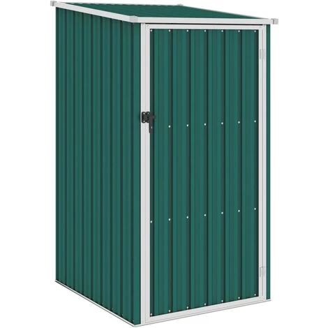 Hommoo Abri De Jardin Vert 87x98x159 Cm Acier Galvanise 3 Hommoo Abri De Jardin Vert 87x98x159 Cm Acier Galvanise