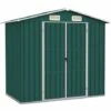 Hommoo Abri De Jardin Vert 205x129x183 Cm Acier Galvanise 1 Hommoo Abri De Jardin Vert 205x129x183 Cm Acier Galvanise -France Abri de jardin Soldes Boutique 54167764 1