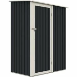 HABITAT ET JARDIN Abris De Jardin Métal "Vega II"- 1.35 M² -Gris