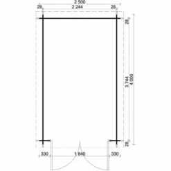 CARLSSON Abri De Jardin Cuxhaven-28 C Naturel , 28 Mm Épaisseur Paroi 278 X 428 Cm -France Abri de jardin Soldes Boutique 54375899 3