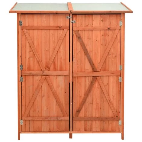 TRUE DEAL Abri à Outils De Jardin 140x75x160 Cm Bois De Sapin Massif 5 TRUE DEAL Abri à Outils De Jardin 140x75x160 Cm Bois De Sapin Massif – Image 3