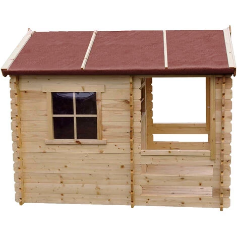 L'ENSEMBLE De Maison En Bois Pour Enfants Avec Table D'enfants En Bois- Maison De Jeux Pour L'extérieur 182x146xH145cm/1.1m2 - Maison Jardin Enfant Exterieur Bois - Maison D'été Extérieure Timbela M501A (+M010 Table D'enfants En Bois) - Beige 6 L'ENSEMBLE De Maison En Bois Pour Enfants Avec Table D'enfants En Bois- Maison De Jeux Pour L'extérieur 182x146xH145cm/1.1m2 - Maison Jardin Enfant Exterieur Bois - Maison D'été Extérieure Timbela M501A (+M010 Table D'enfants En Bois) - Beige – Image 4