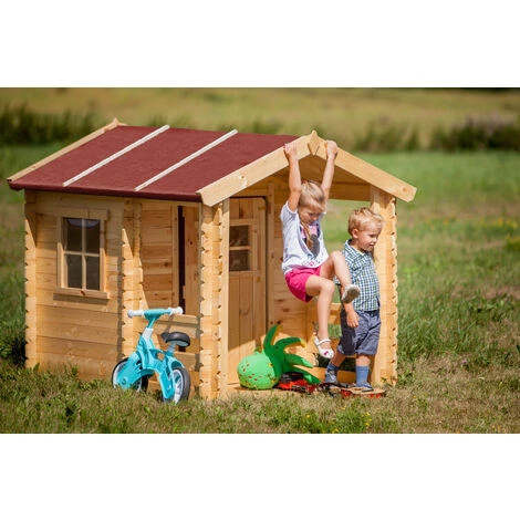 L'ENSEMBLE De Maison En Bois Pour Enfants Avec Table D'enfants En Bois- Maison De Jeux Pour L'extérieur 182x146xH145cm/1.1m2 - Maison Jardin Enfant Exterieur Bois - Maison D'été Extérieure Timbela M501A (+M010 Table D'enfants En Bois) - Beige 7 L'ENSEMBLE De Maison En Bois Pour Enfants Avec Table D'enfants En Bois- Maison De Jeux Pour L'extérieur 182x146xH145cm/1.1m2 - Maison Jardin Enfant Exterieur Bois - Maison D'été Extérieure Timbela M501A (+M010 Table D'enfants En Bois) - Beige – Image 5