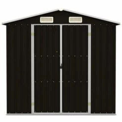 Topdeal Abri De Jardin Marron 205x129x183 Cm Acier Galvanisé FF46300_FR -France Abri de jardin Soldes Boutique 54643137 4