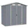 Topdeal Abri De Jardin Gris 205x129x183 Cm Acier Galvanisé FF46298_FR 2 Topdeal Abri De Jardin Gris 205x129x183 Cm Acier Galvanisé FF46298_FR -France Abri de jardin Soldes Boutique 54643356 1
