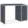 Topdeal Abri à Bois De Jardin Anthracite 245x98x159 Cm Acier Galvanisé FF46295_FR 1 Topdeal Abri à Bois De Jardin Anthracite 245x98x159 Cm Acier Galvanisé FF46295_FR -France Abri de jardin Soldes Boutique 54643357 1