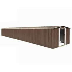 Topdeal Abri De Jardin Marron 257x990x181 Cm Acier Galvanisé FF47039_FR