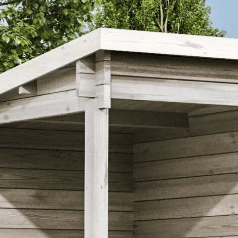 ALPHOLZ Abri De Jardin Maria-Rondo 44 C Naturel , Mm Épaisseur Paroi 550 X 275 Cm - Sans Traitement De Couleur 4 ALPHOLZ Abri De Jardin Maria-Rondo 44 C Naturel , Mm Épaisseur Paroi 550 X 275 Cm - Sans Traitement De Couleur – Image 2