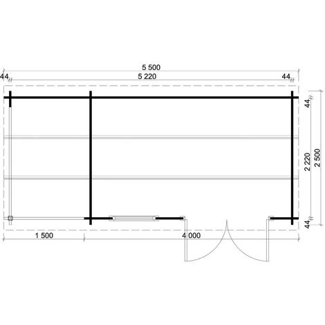 ALPHOLZ Abri De Jardin Maria-Rondo 44 C Naturel , Mm Épaisseur Paroi 550 X 275 Cm - Sans Traitement De Couleur 5 ALPHOLZ Abri De Jardin Maria-Rondo 44 C Naturel , Mm Épaisseur Paroi 550 X 275 Cm - Sans Traitement De Couleur – Image 3