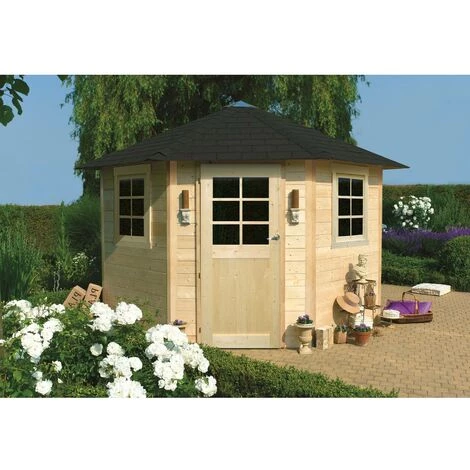 SOLID Abri Jardin Bois "Nancy" - 5.70 M2 - 2.55 X 2.55 X 2.75 M - 28 Mm 4 SOLID Abri Jardin Bois "Nancy" - 5.70 M2 - 2.55 X 2.55 X 2.75 M - 28 Mm – Image 2