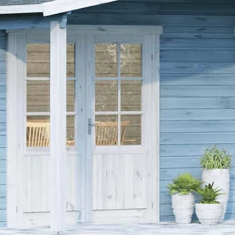 ALPHOLZ Abri De Jardin Nordkapp-40 A Naturel , 40 Mm Épaisseur Paroi 558 X 468 Cm - Sans Traitement De Couleur 5 ALPHOLZ Abri De Jardin Nordkapp-40 A Naturel , 40 Mm Épaisseur Paroi 558 X 468 Cm - Sans Traitement De Couleur – Image 3