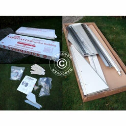 DANCOVER Abri De Jardin 2,42x2,98x1,93m, Argenté - Argenté 11 DANCOVER Abri De Jardin 2,42x2,98x1,93m, Argenté - Argenté -France Abri de jardin Soldes Boutique 54856563 5