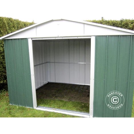 DANCOVER Abri De Jardin 3,03x2,37x2,02m, Vert/Argent - Vert / Argent 4 DANCOVER Abri De Jardin 3,03x2,37x2,02m, Vert/Argent - Vert / Argent – Image 2